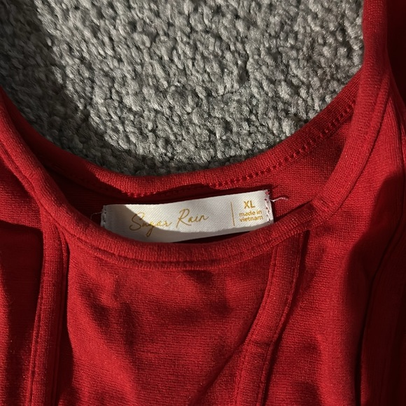 Red Crop Top - Picture 2 of 3